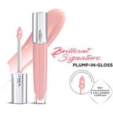 L'Oréal Paris - Plumping & Moisturizing Effect Lip Gloss - verrijkt met hyaluronzuur - Brilliant Signature Lip Plump - kleur 402: I soar