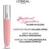 3x L'Oréal Brilliant Signature Plump- in Lipgloss 402 Soar 7 ml