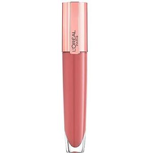 L'Oréal Paris Glanzende lipgloss voor maximaal volume, voedende werking, met hyaluronzuur en collageen-AS-fragmenten, Brilliant Signature Plump-in-Gloss, nr. 412 I hoogtes