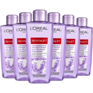 6x L'Oréal Revitalift Volumegevend Micellair water 200 ml