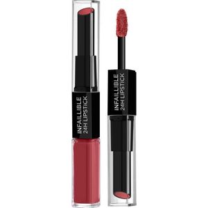 L’Oréal Paris - Infaillible 24H Lipstick - 805 Wine Stain - 2-staps - Langhoudend