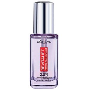 L'Oréal Paris Revitalift Filler Augenkonturenserum, mit 2,5% Hyaluronsäure+Koffein, mit Dreifachroller, 20 ml