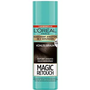 L'Oréal Paris Magic Retouch, haarspray voor traploze en natuurlijke overgangen, verbergt aanzetten tot de volgende haarwas, Magic Retouch, koel bruin, 1 x 90 ml