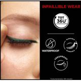 L'Oréal Paris Wasserfester Eyeliner mit Gel-Formel und integriertem Schwamm für gelungene Smokey Eyes, 36h Halt, Infaillible Gel Automatic Grip Liner, Blue Jersey (Blau), 1 Stück