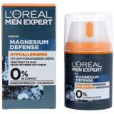 L'Oréal Paris Men Expert Magnesium Defence Hypoallergene 24h hydraterende Dagcrème - 50ml - Gevoelige huid