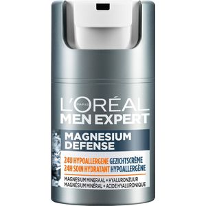 L'Oréal Paris Men Expert Magnesium Defence Hypoallergene 24h hydraterende Dagcrème - 50ml - Gevoelige huid