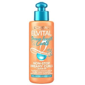 L'Oréal Paris Elvital Leave-In Conditioner voor gedefinieerde krullen, anti-kroes haarkuur voor meer zwaai en grip, Dream Length Curls Non-Stop Dreamy Curls, 1 x 200 ml