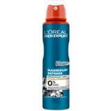 L'Oréal Paris Men Expert Magnesium Defense Deodorant 48H - 150ml - Deodorant Spray - 6 stuks voordeelverpakking