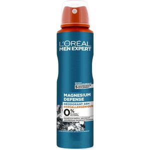 L'OrÃ©al Men Expert Magnesium Defense Deodorant Spray - 6 x 150 ml