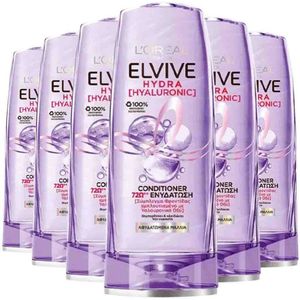 L'Oréal - Elvive Hydra Hyaluronic - Conditioner - 6 x 300 ml - Voordeelverpakking