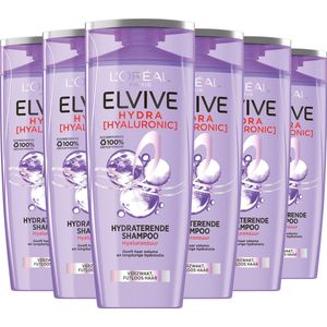 L’Oreal Paris Elvive Hydra Hyaluronic - Hydraterende Shampoo met Hyaluronzuur - 6x 250ml