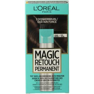 L’Oréal Paris Magic Retouch Permanent 3 - Donkerbruin - Permanente haarkleuring