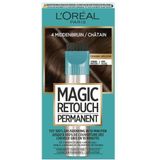 L’Oréal Paris Magic Retouch Permanent 4 - Middenbruin - Permanente Haarkleuring