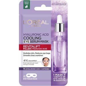 L'Oréal - Revitalift Filler - Verkoelend Oogserum Masker - 20x