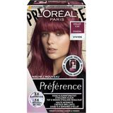 6x L'Oréal Preference Vivids Permanente Haarkleuring 5.260 Violet
