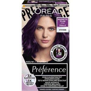 6x L'Oréal Preference Vivids Haarkleuring 3.161 Magnetic Plum