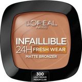 L’Oreal Paris compact poeder bronzer L'Oreal Make Up Infaillible 300-licht medium pale moyen 24 godzin (9 g)