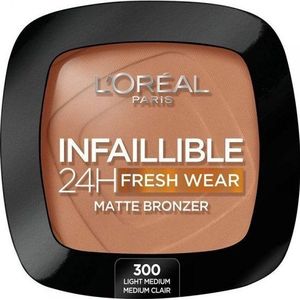 L’Oreal Paris compact poeder bronzer L'Oreal Make Up Infaillible 300-licht medium pale moyen 24 godzin (9 g)