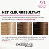 L'Oréal - Excellence Crème - Haarkleuring - 9.1 Zeer Licht Asblond
