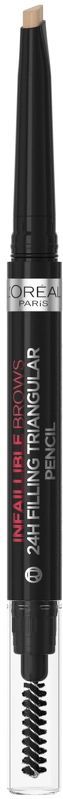 L'Oréal Paris - Infaillible Brow 24H Filling Triangular Pencil - Wenkbrauwpotlood - Blonde - Waterproof