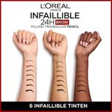 L'Oréal Paris Infaillible Brow 24H Filling Triangular Pencil wenkbrauwpotlood - 6.0 dark blonde