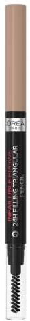 L’Oréal Paris - Infaillible 24H Brow Filling Triangular Pencil - Auburn - Opdraaibaar Wenkbrauwpotlood - 9.2gr