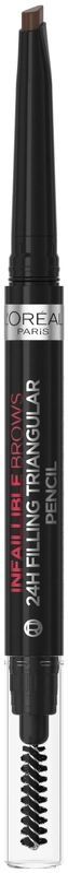 L'Oréal Paris Infaillible 24H Brow Filling Triangular Pencil 3.0 brunette Opdraaibaar wenkbrauwpotlood 9.2gr