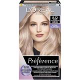 L'Oréal Préférence Cool Blondes Permanente Haarkleuring 8.12 Licht As Beigeblond