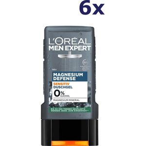 6x L'Oreal Men Expert douchegel 250ml Magnesium Defense