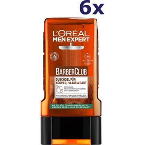 6x L'Oreal Men Expert Shower 250ml Barber Club