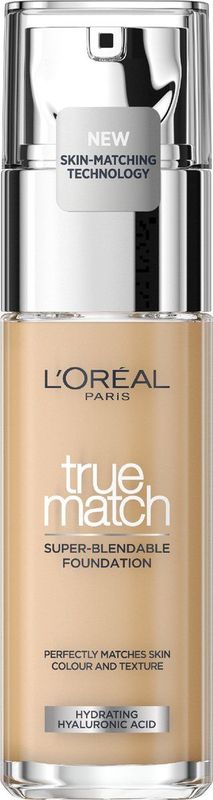 L’Or�éal Paris True Match Foundation - Natuurlijk dekkende foundation met Hyaluronzuur en SPF 16 - 3.5D/W - 30 ml