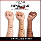 L'Oréal - Infaillible 24H Brow Filling Triangular Pencil - Wenkbrauwpotlood - Natuurlijke Matte Finish