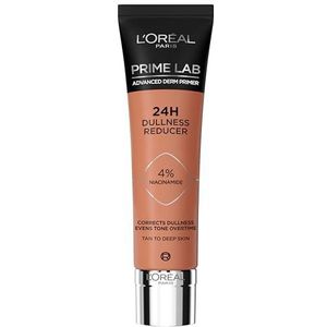 L'Oréal Paris - 24 uur fixatie van make-up - 4% niacinamide formule - matte tot donkere huid - Prime Lab Dullness Reducer - 30 ml