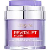 L'Oréal Paris Intensieve anti-aging verzorging SPF 50 - hyaluronzuur dagcrème met UV-bescherming - rimpels en rimpels - voor alle huidtypes - Revitalift Filler - 50 ml