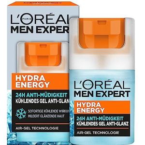 L'Oréal Men Expert Verkoelende Gel voor Mannen Anti-Shine Anti-Fatigue Hydra Energy 1 x 50ml