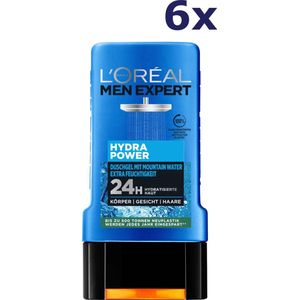 6x L'Oreal Men Expert douchegel 250ml Hydra Power