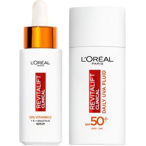 L'Oréal Paris Revitalift Clinical 12% Vitamin C Serum + Daily Moisturizing Fluid SPF50 30 ml + 50 ml