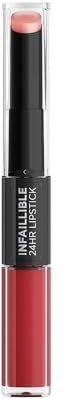 L'Oréal Paris Infaillible 24H Lipstick - Langhoudende 2-staps Lipstick met Vitamine E - 501 Timeless Red - Rood - 5.7ml