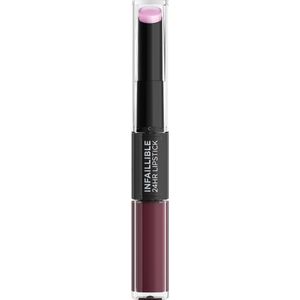 L'Oréal Paris Infaillible 24H Lipstick - Langhoudende 2-staps Lipstick met Vitamine E - 215 Wine O Clock - Rood - 5.7ml
