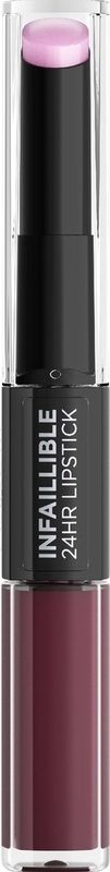 L'Oréal Paris Infaillible 24H Lipstick - Langhoudende 2-staps Lipstick met Vitamine E - 215 Wine O Clock - Rood - 5.7ml