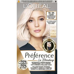 L'Oréal Paris Préférence Le Blonding 11.21 - Ultra Licht Parelmoer Asblond - Verheldering