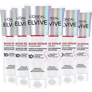 L'Oréal Paris Elvive Bond Repair Conditioner - Beschadigd Haar - 6 x 150ml