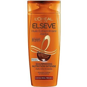 L'Oréal Paris - Intense Nutrition Shampoo voor dik en zeer droog haar - Gedisciplineerd haar - Rijke Jojoba-olie - Elseve Extraordinary Oil - 300 ml