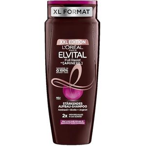 L'Oréal Paris Elvital Reconstructieve shampoo, tegen haaruitval, veroorzaakt door breuk, voor krachtloos haar, Full Resist, per stuk verpakt (1 x 700 ml)