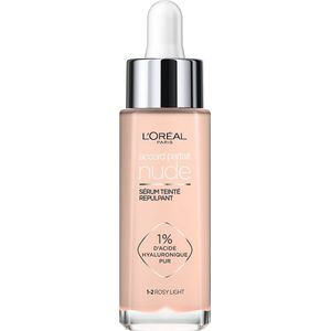 L'Oréal Paris Accord Parfait Nude Plumping Foundation Tinted Serum met hyaluronzuur – 1-2 Light – 30 ml