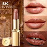 L’Oréal Paris Color Riche Nude lipstick - 520 Nude Defiant - Nude - Formule verrijkt met arganolie - 4,54 gr.