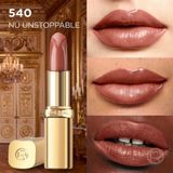 L’Oréal Paris Color Riche Satin Nude lipstick - 540 Nude Unstoppable - Nude Lippenstift - Formule verrijkt met arganolie - 4,54 gr.