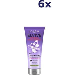 6x L'Oreal Elvive Leave In Creme 200 ml Night Cream