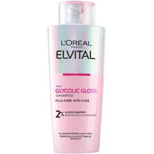 L'Oréal Paris - Elvital Glycolic Gloss - Shampoo - 2 x 200 ml - Conditioner & Treatment 150 ml