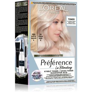 L’Oréal Paris Préférence Le Blonding Toner zure toner voor het neutraliseren van koperkleurige ondertonen Tint 01 Platinum Ice 1 st